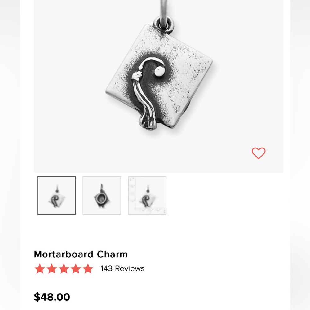 James Avery “mortarboard” charm